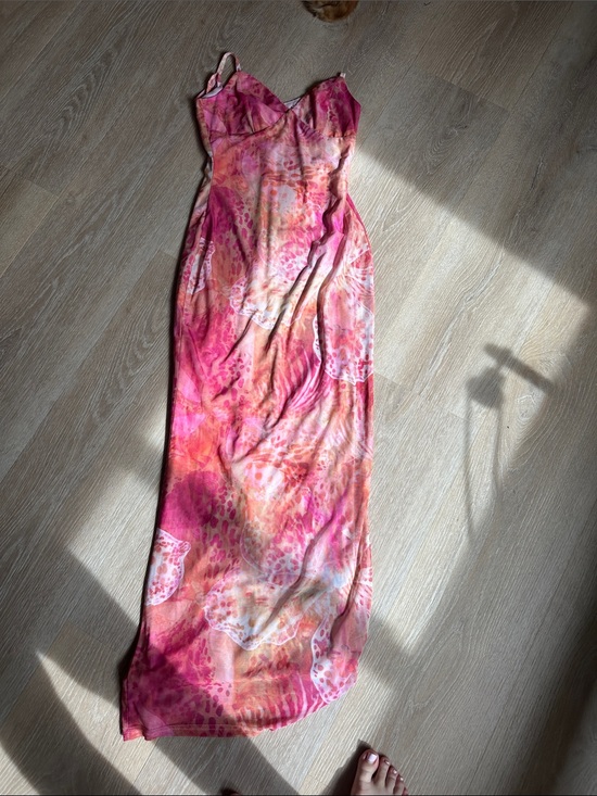 Peppermayo Dresses & Skirts - Peppermayo Pink Multiwatercolor Slip Maxi Dress